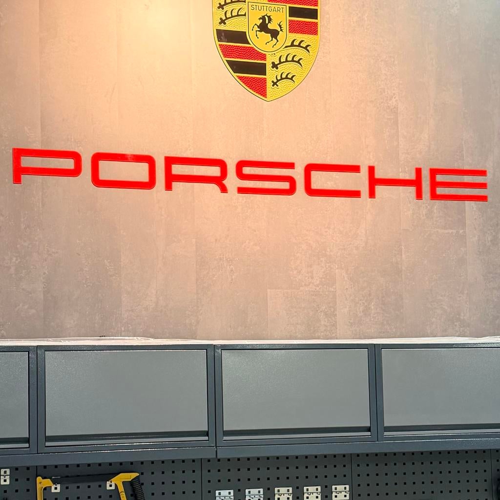 1,5 meter Porsche letters, Ophalen of Verzenden, Nieuw