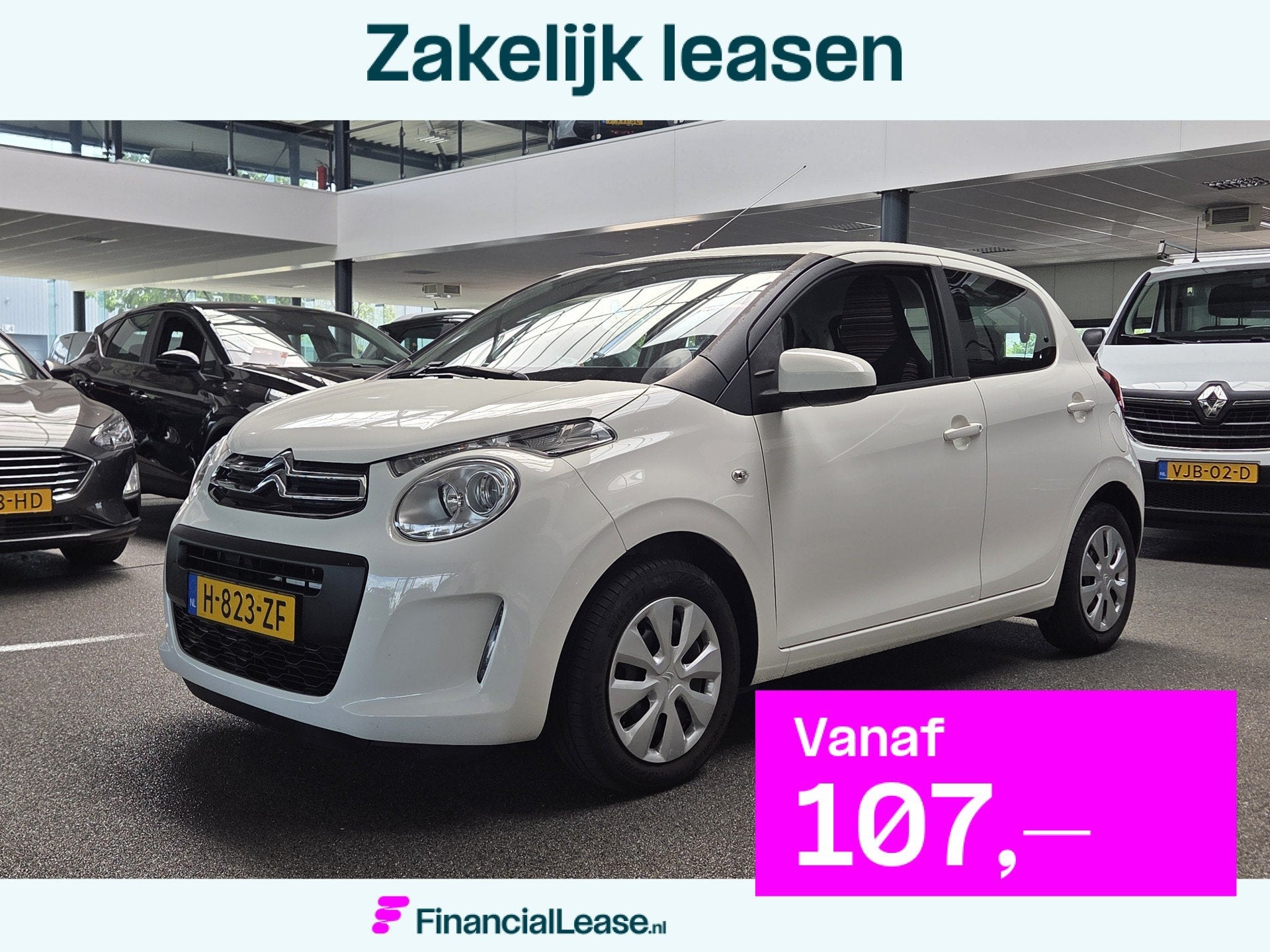 Citroën C1 1.0 VTi Feel Airco, El Pakket, BT Telefoon, Etc., Voorwielaandrijving, Gebruikt, Euro 6, 4 stoelen