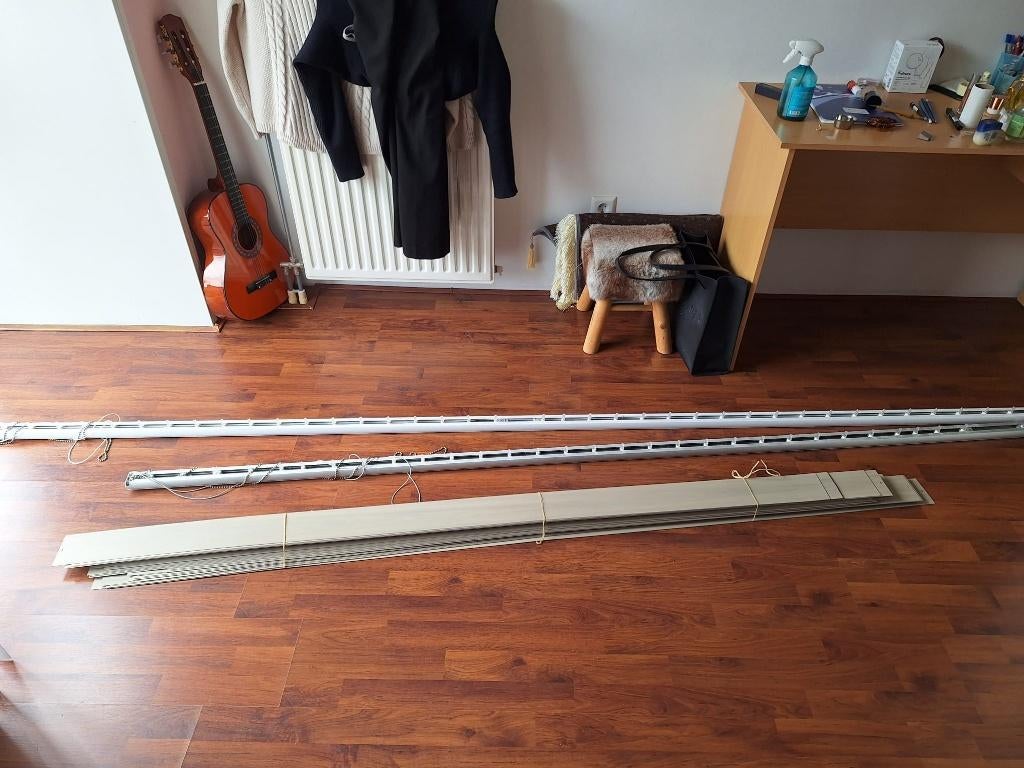 lamellen rails, Ophalen, Gebruikt, Wit