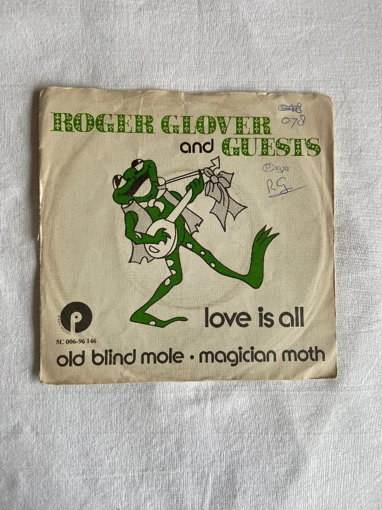 roger glover and guests - love is all, Ophalen of Verzenden, Gebruikt, 7 inch, Pop