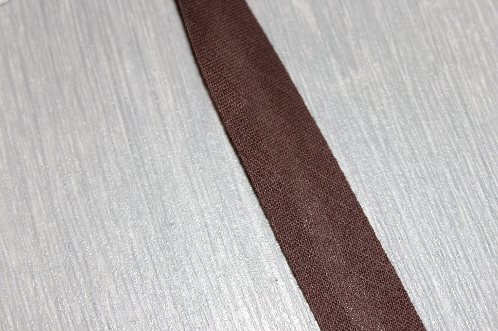 Biaisband Katoen 20 mm - Bruin #1306, Ophalen of Verzenden, Nieuw, Lint, Band of Elastiek