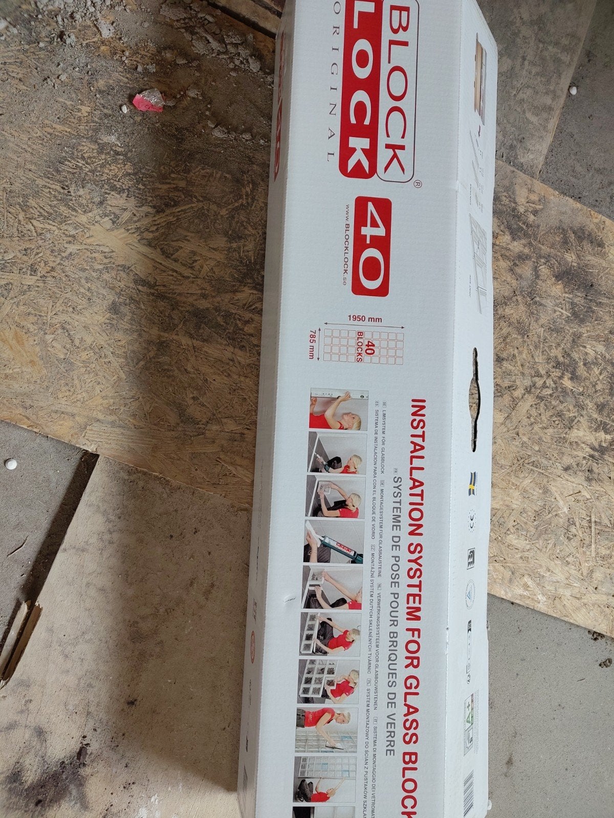 Block Lock 40 Installatiesysteem voor Glasblokken, Ophalen, Minder dan 80 cm, Minder dan 80 cm, Overige typen