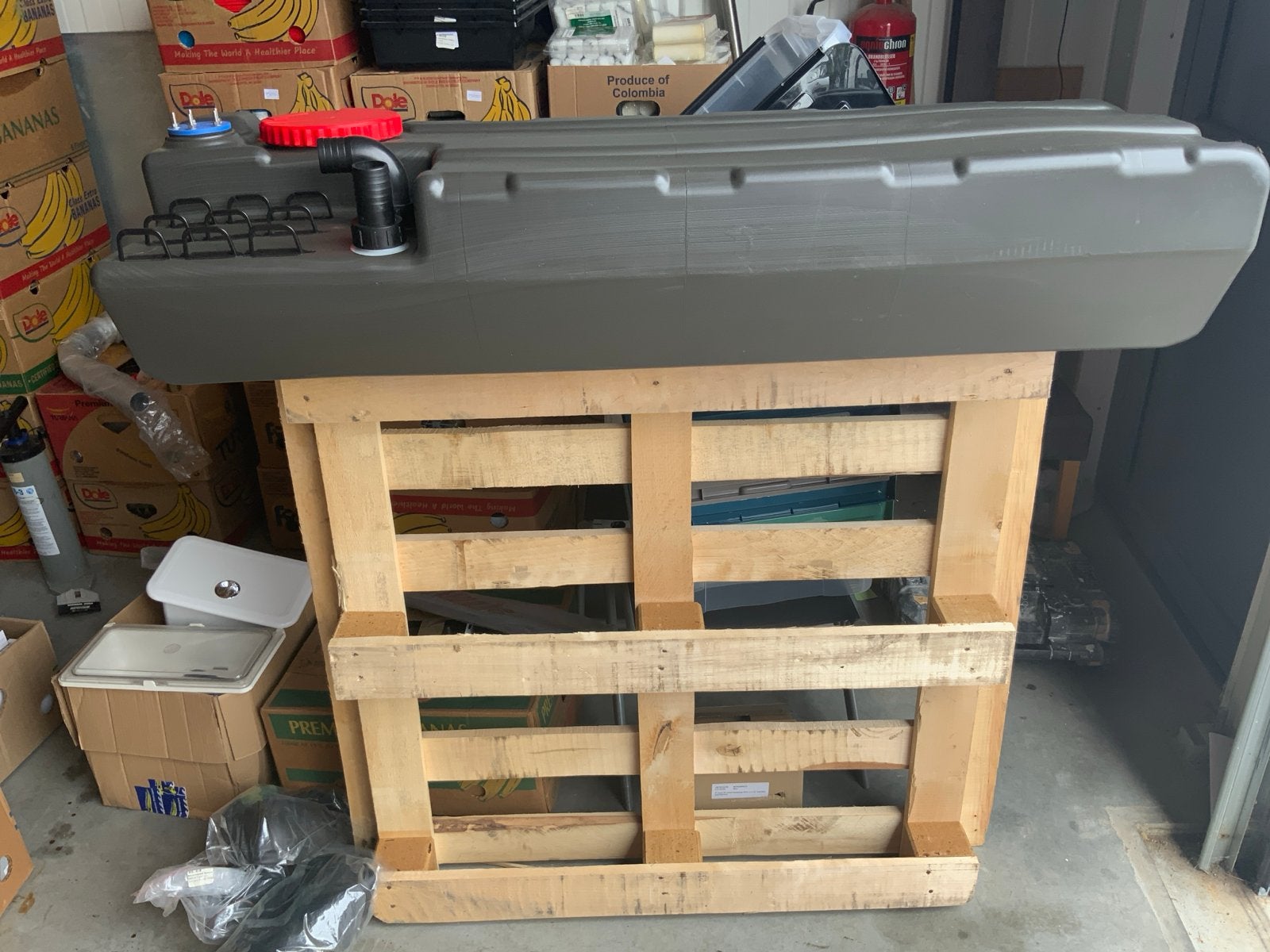 Grote vuilwatertank voor camper of boot, Ophalen, Gebruikt