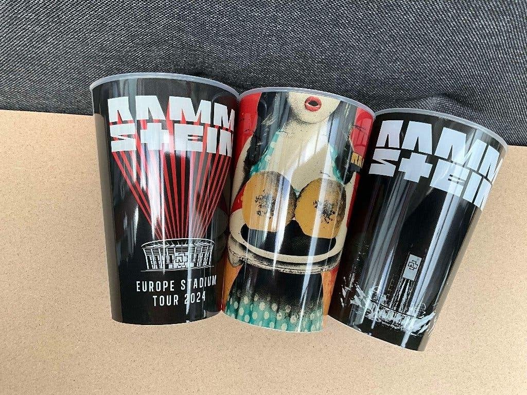 3 Verschillende bekers van Rammstein van 2024, Nieuw, Ophalen of Verzenden, 3 Verschillende bekers van Rammstein van 2024, REGINA