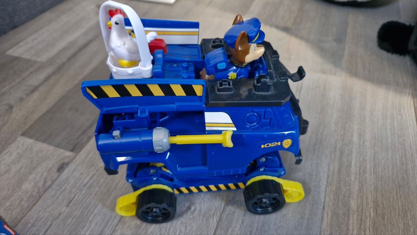 Paw Patrol Chase's Cruiser met kip, Kinderen en Baby's, Ophalen of Verzenden, Zo goed als nieuw