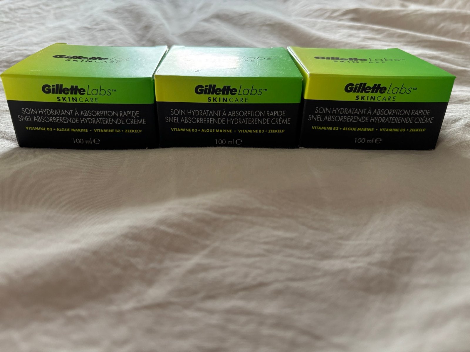 Gillette Labs Skincare Hydraterende Crème (3x 100ml), Ophalen of Verzenden, Nieuw, Bodylotion, Crème of Olie