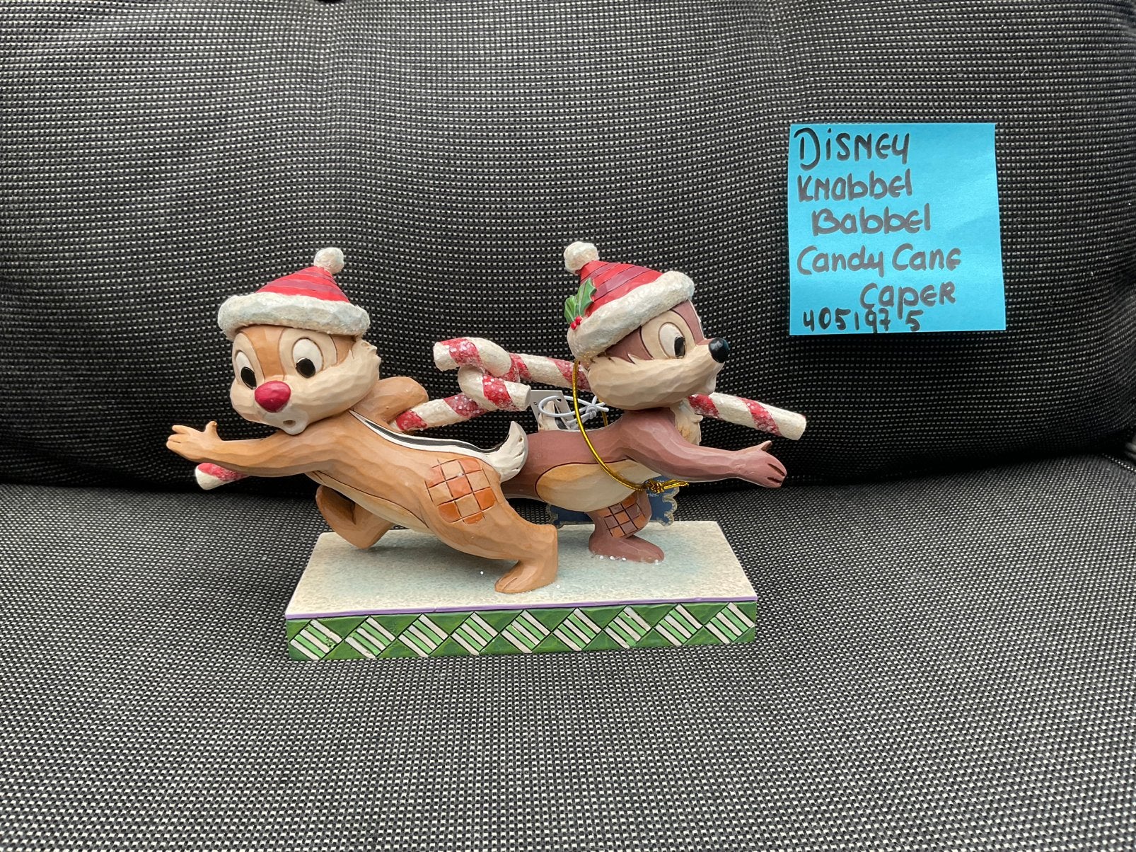 Disney Traditions Jim Shore knabbel babbel Candy Cane Caper, Verzamelen, Disney, Ophalen, Overige figuren, Nieuw, Beeldje of Figuurtje