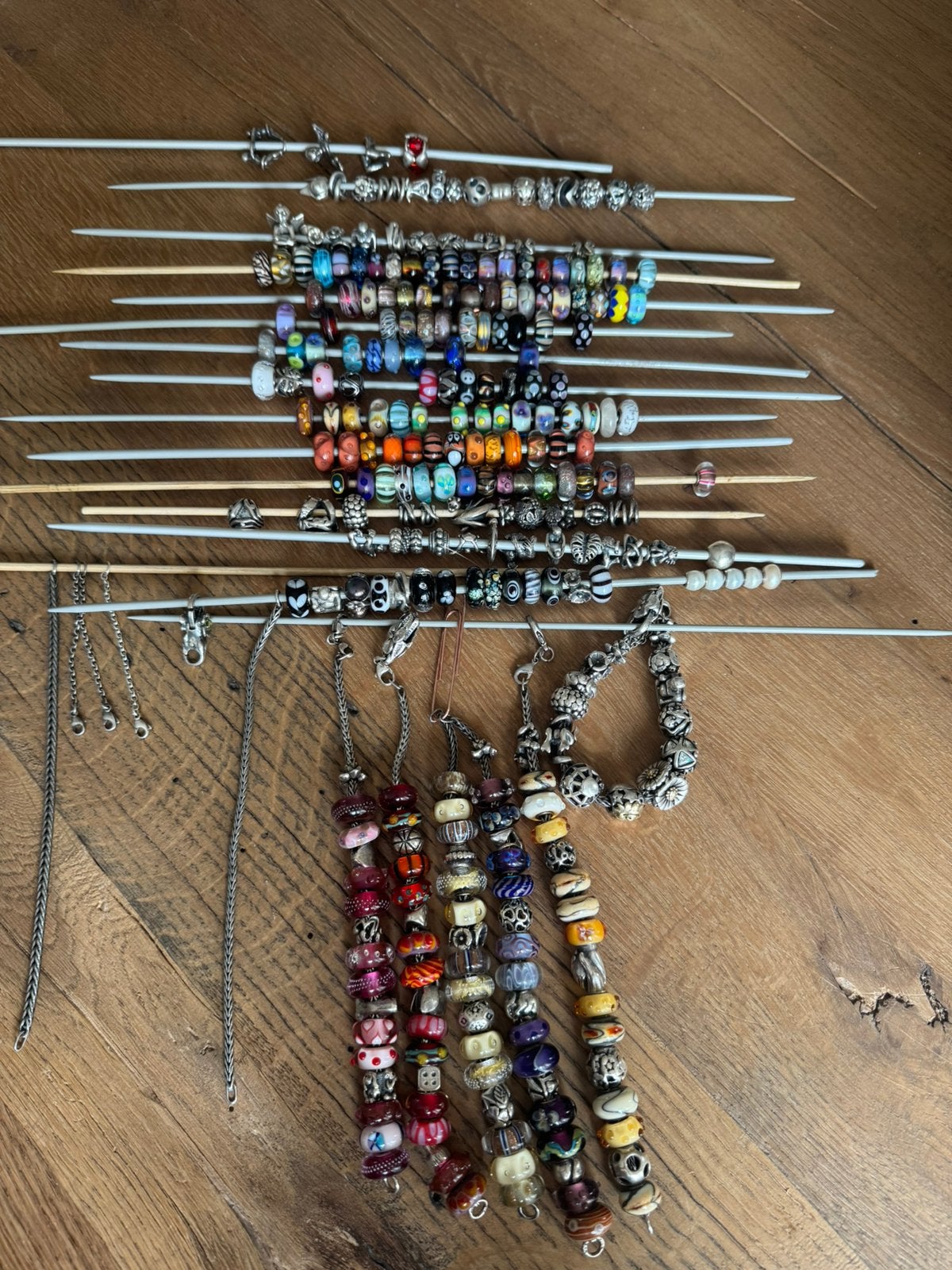 Veel trollbeads, Sieraden, Tassen en Uiterlijk, Glas of Kristal, Ophalen of Verzenden, Zo goed als nieuw, Trollbeads