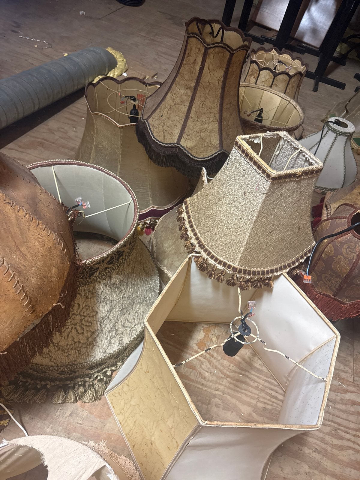 Diverse lampenkappen voor decoratie of carnaval, Ophalen, Gebruikt, Textiel, Overige vormen