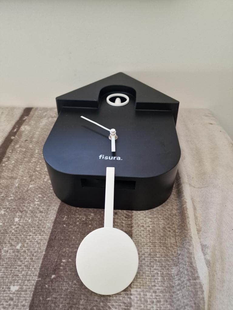 Klok met zingend vogeltje, Huis en Inrichting, Woonaccessoires | Klokken, Ophalen, Zo goed als nieuw, Wandklok