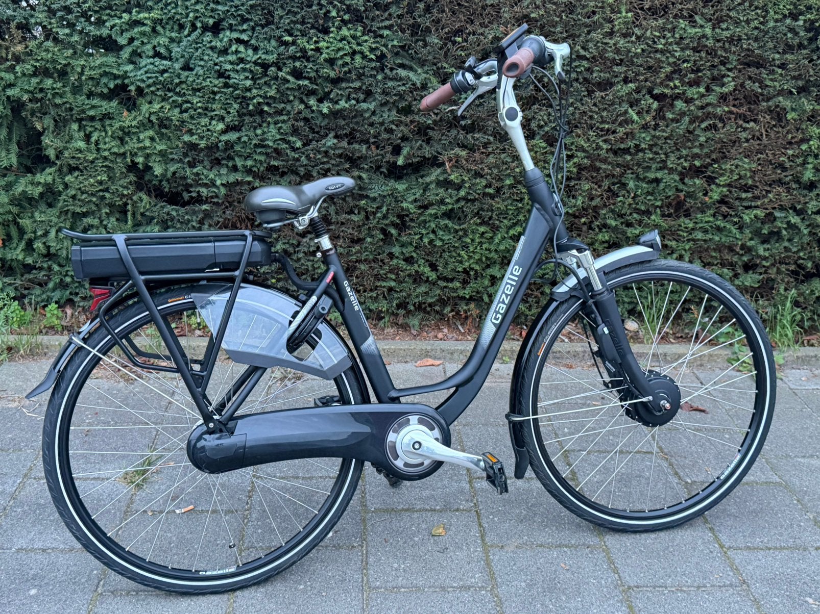 Hele nette e-bike Gazelle orange Goud accu, Ophalen, Zo goed als nieuw, 47 tot 51 cm, 50 km per accu of meer