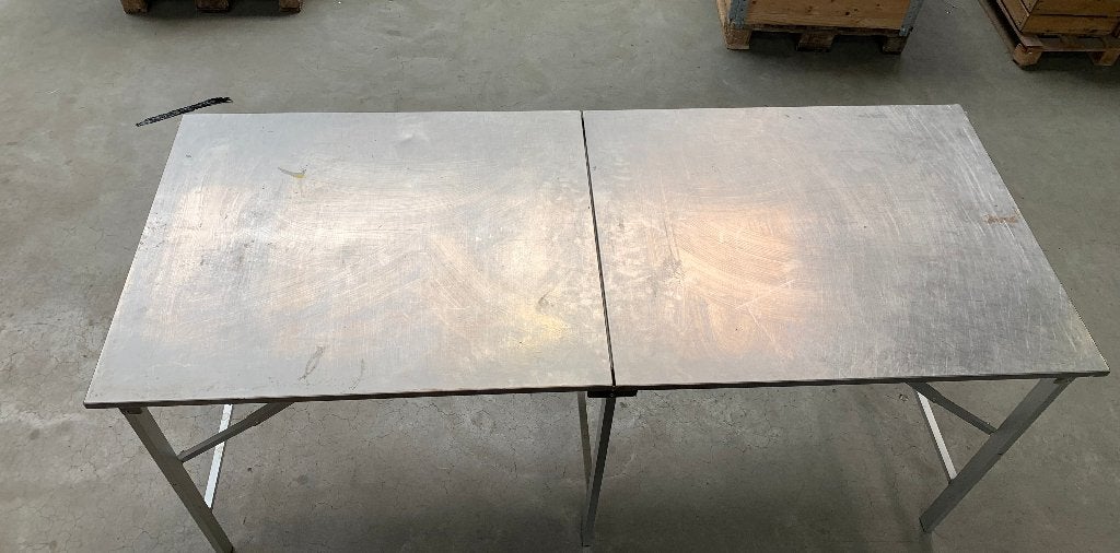 Inklapbare metalen werktafel / behangtafel, Doe-het-zelf en Verbouw, Werkbanken, Ophalen, Gebruikt, Inklapbaar