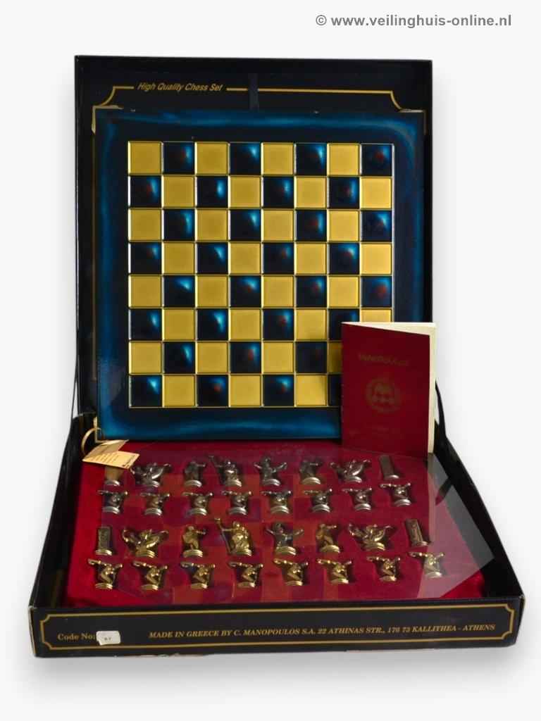 Luxe Handgemaakte schaakset, Ophalen, 500 t/m 1500 stukjes, Zo goed als nieuw, Schaken