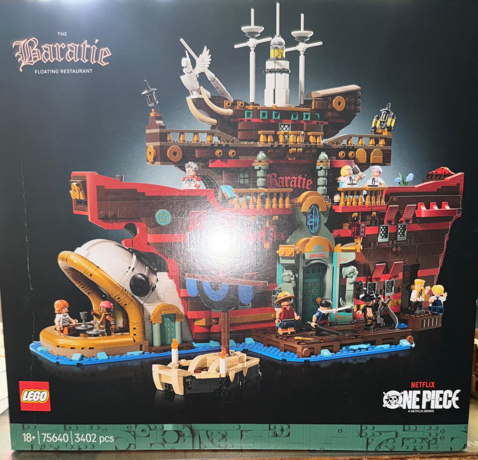 Lego 75640 the baratie , drijvend restaurant the one piece, Ophalen of Verzenden, Zo goed als nieuw