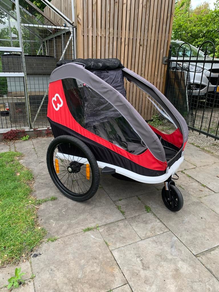 Kinderfietskar / Hondenkar - Veelzijdig en Comfortabel, Ophalen, Opvouwbaar, 20 tot 40 kg, Zo goed als nieuw