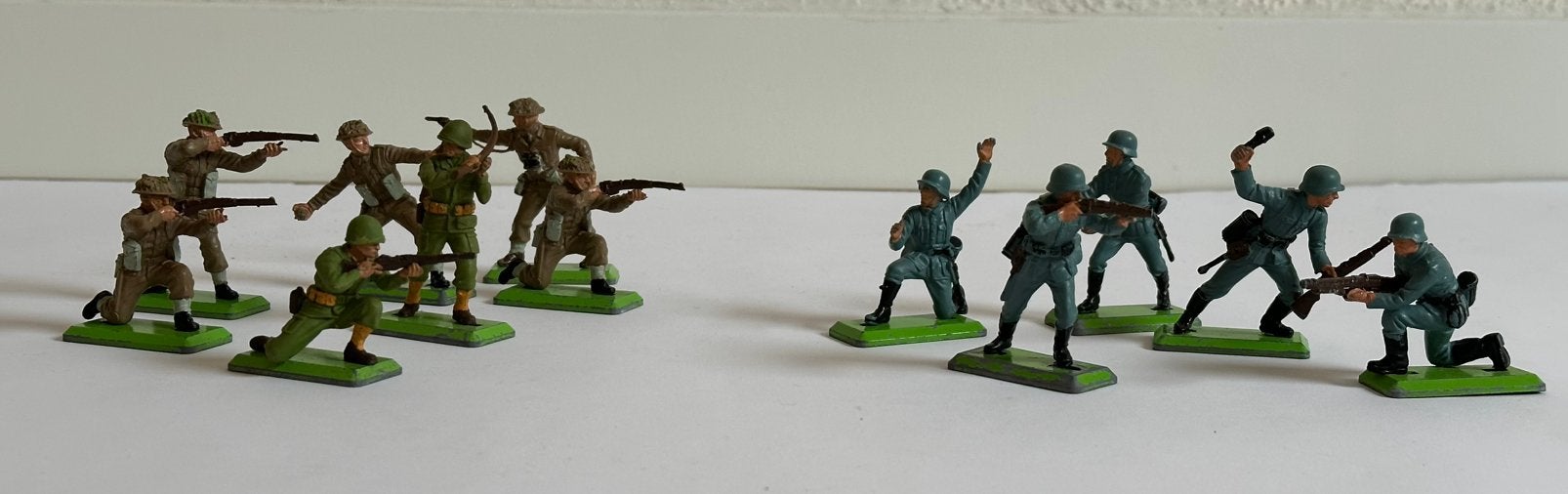 Vintage Britains soldaten., Ophalen of Verzenden, Gebruikt