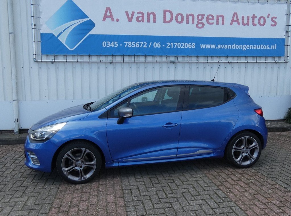 Renault CLIO 1.2 GT 120PK Automaat,DealerOH,Pano,,Navi,1e Ei, Euro 5, Gebruikt, Blauw, 49 €/maand