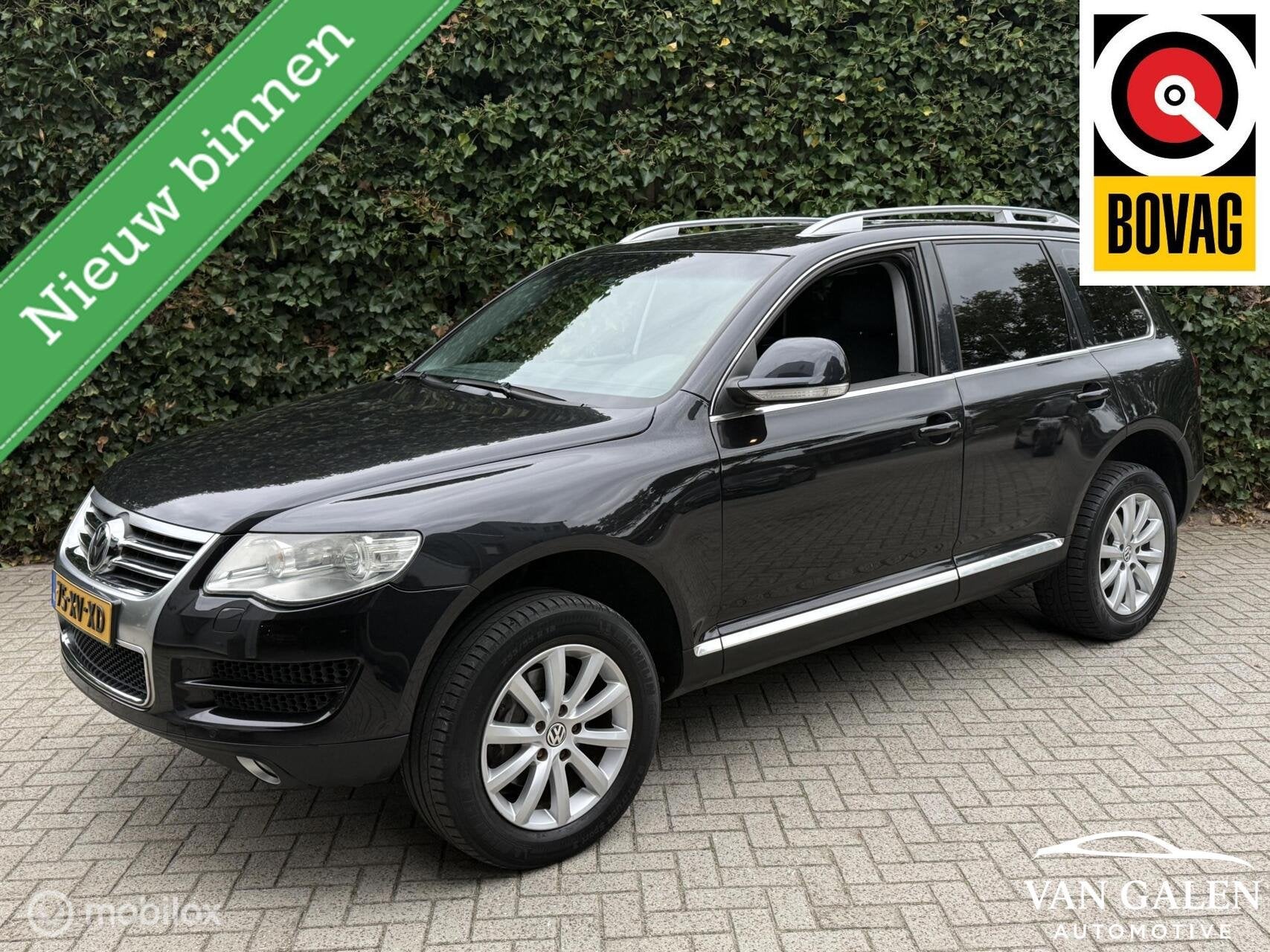 Volkswagen Touareg 3.6 V6 FSI Highline Trekhaak Netjes APK, Gebruikt, Met garantie (alle), Zwart, Vierwielaandrijving