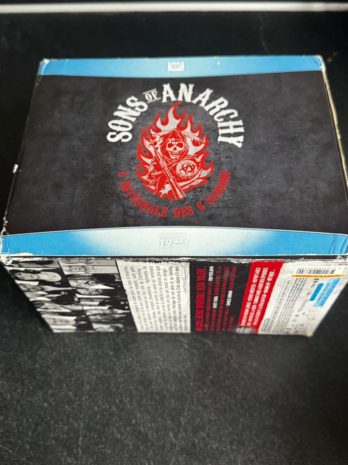 Blu-ray box sons of anarchy 7 seizoenen fr, eng, es subs, Vanaf 18 jaar, Engels, Misdaad, Spaans