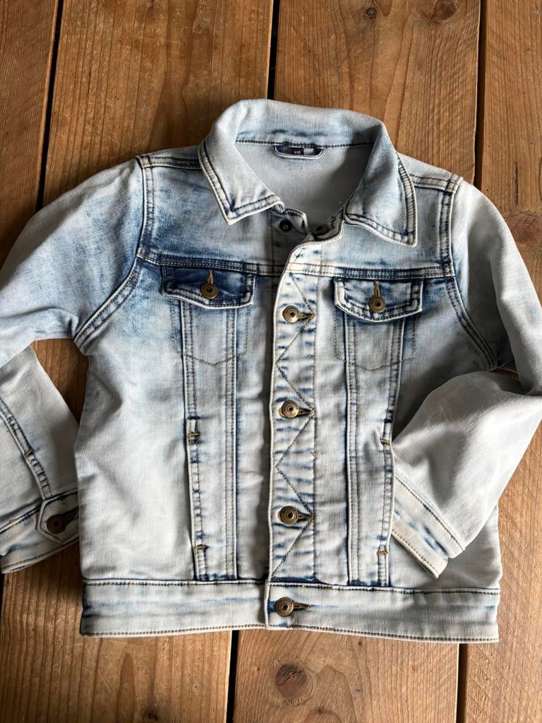 Stoere spijkerjas Dutch dream denim maat 116, Kinderen en Baby's, Kinderkleding | Maat 116, Zo goed als nieuw, Jongen of Meisje