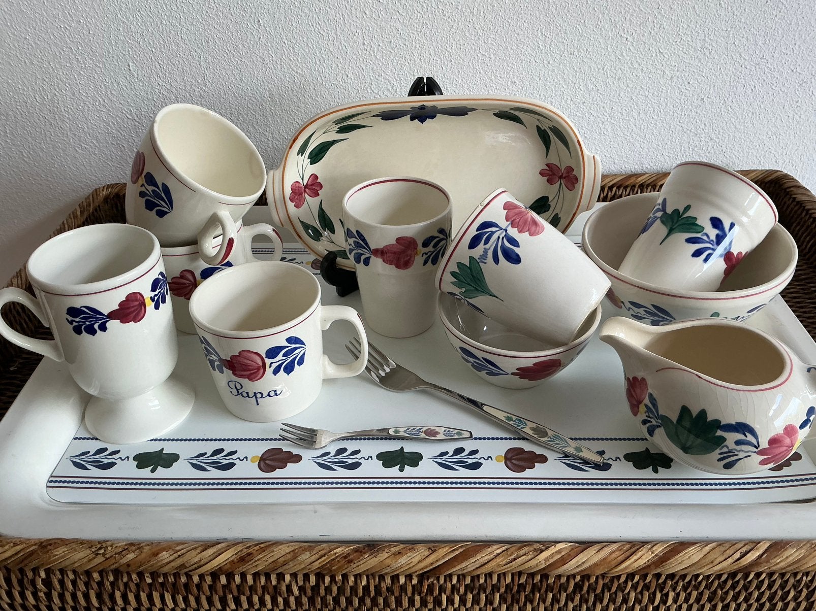 Boerenbont divers  servies Maastricht, Boch België, Ophalen of Verzenden, Aardewerk, Overige typen