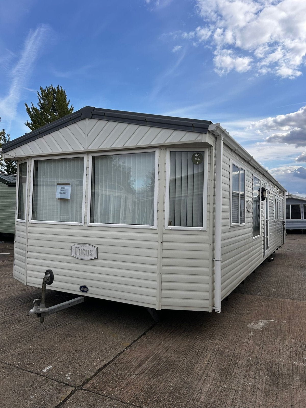 Stacaravan/Chalet ABI focus, pannendak, dg, airco, 3slp, CV, Tot en met 6