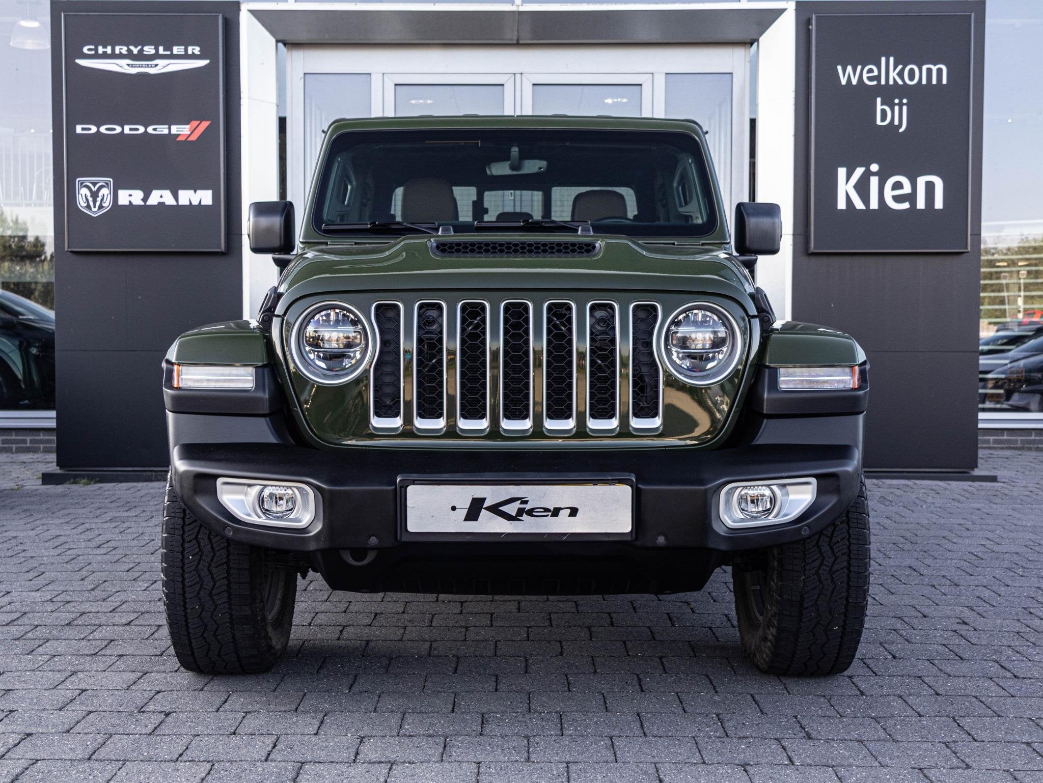 Jeep Gladiator 3.0 V6 Overland | Optie 5 persoons grijs kent, Auto's, Automaat, Stof, 2365 kg, Lederen bekleding