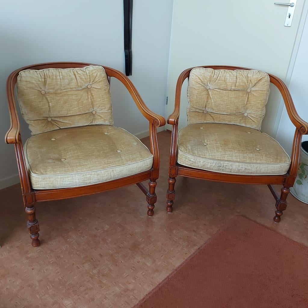 Twee Giorgetti stoelen, Ophalen, Gebruikt, 75 tot 100 cm, 50 tot 75 cm
