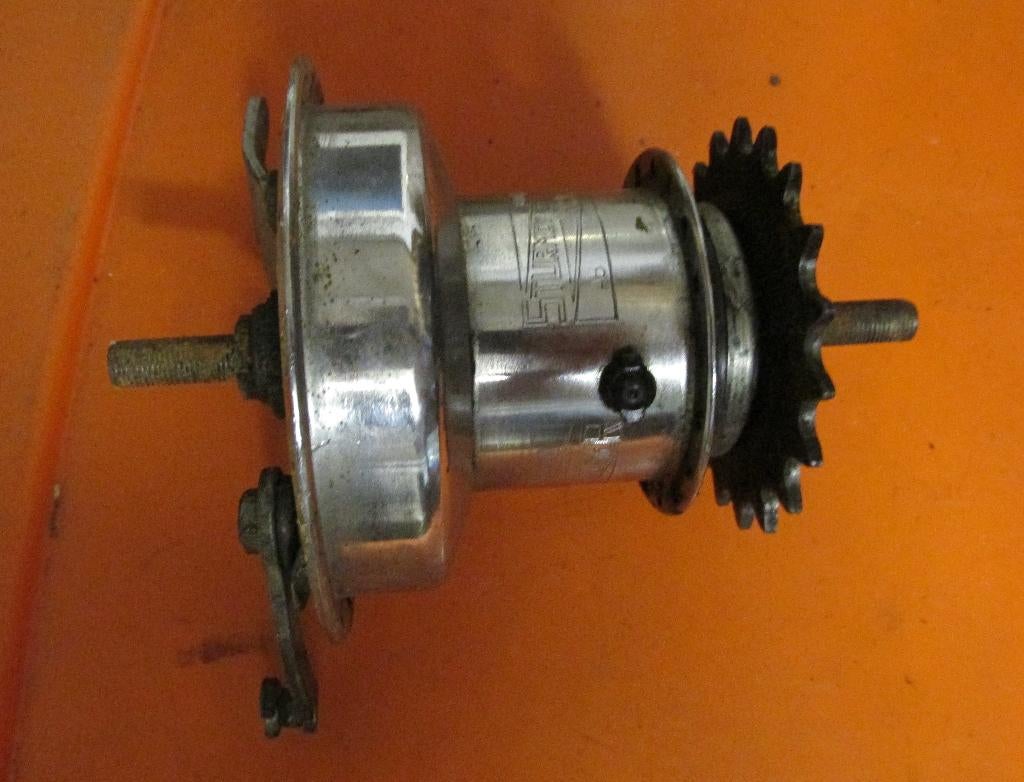 Sturmey Archer 3 versnellings naaf, Wiel, Toerfiets, Gebruikt, Staal