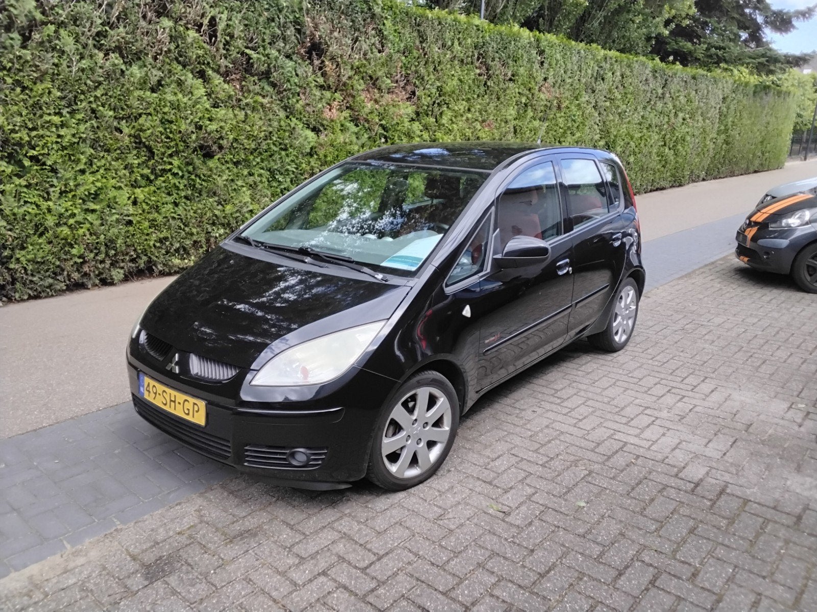 Mitsubishi Colt 1.3 CZ5 2006 Zwart, Auto's, Stof, 31 €/maand, Origineel Nederlands, Handgeschakeld