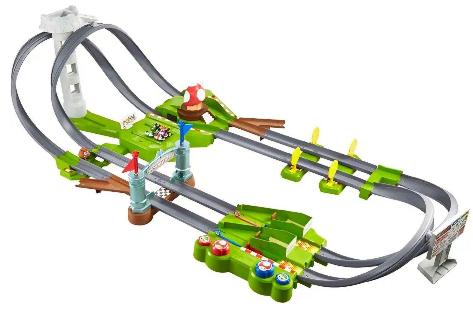 Hot Wheels Mario Kart Circuit Trackset Deluxe, Kinderen en Baby's, Speelgoed | Racebanen, Ophalen, Handmatig, Hot Wheels