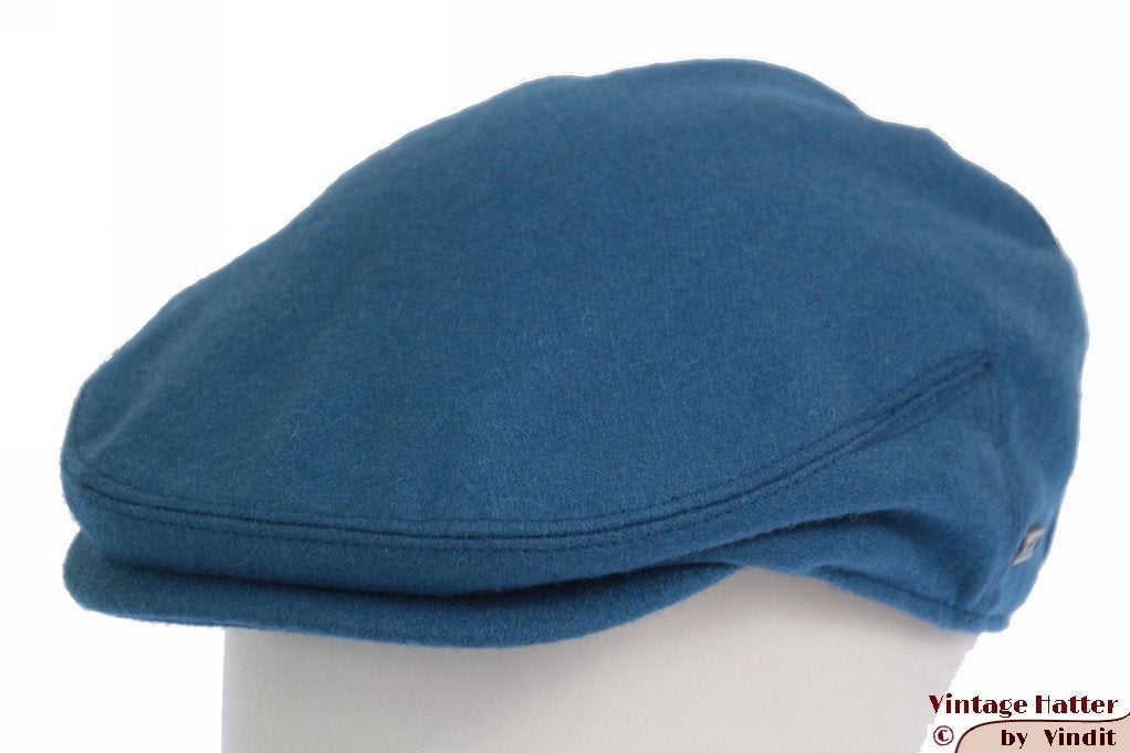 Flatcap Platte pet Hawkins blauw wol mix maat 59 en 60 nieuw, Hawkins, Nieuw, Ophalen of Verzenden, Pet