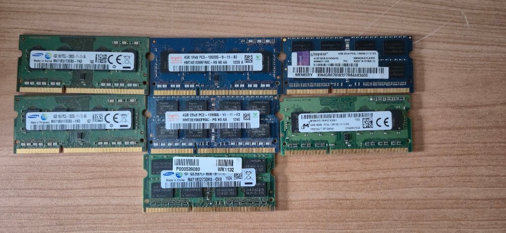 Partij 4GB SODIMM DDR3 RAM, DDR3, Ophalen of Verzenden, Zo goed als nieuw, Laptop
