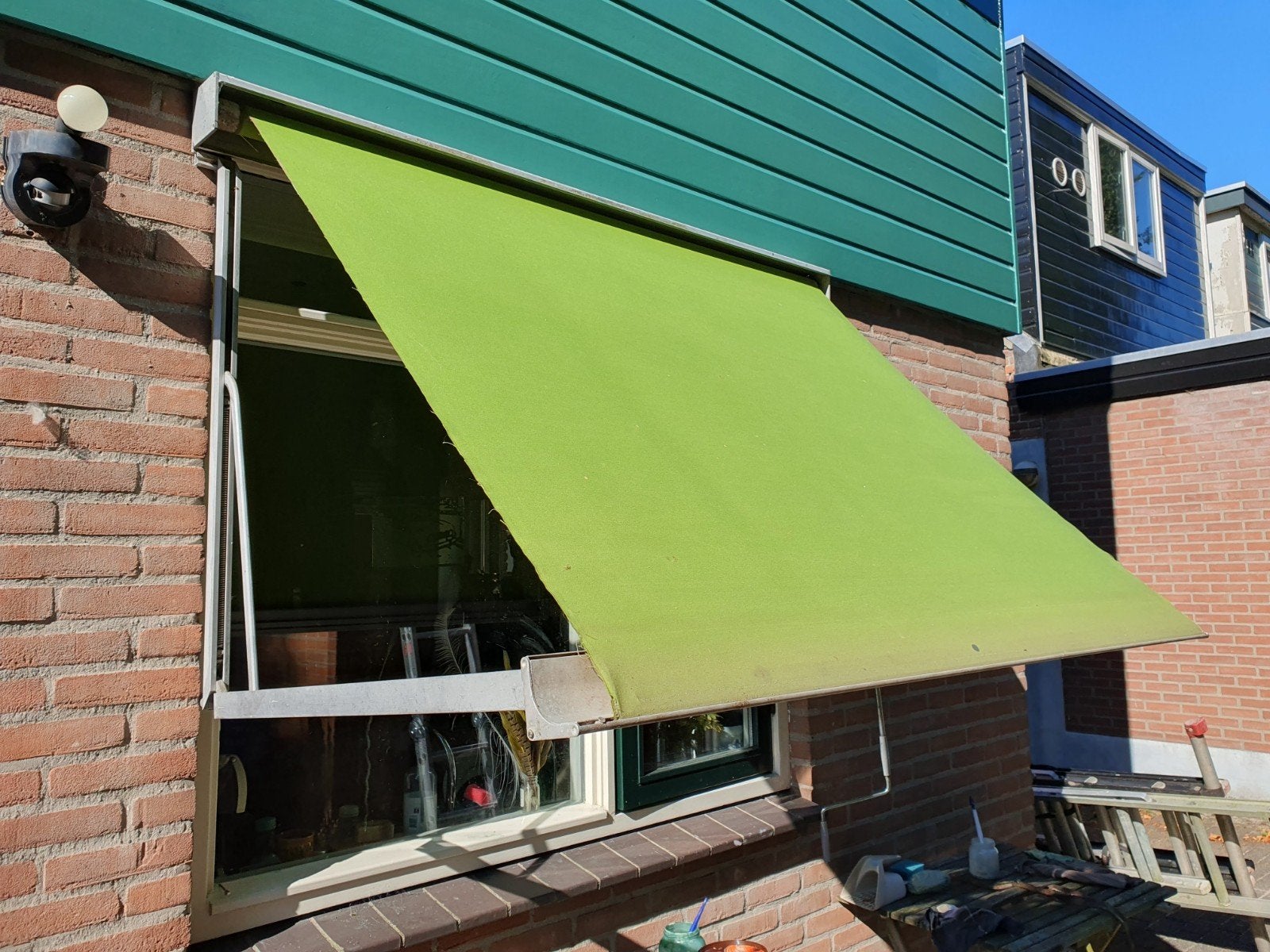 Zonnescherm van doek, Ophalen, Gebruikt, Minder dan 250 cm, Uitvalscherm