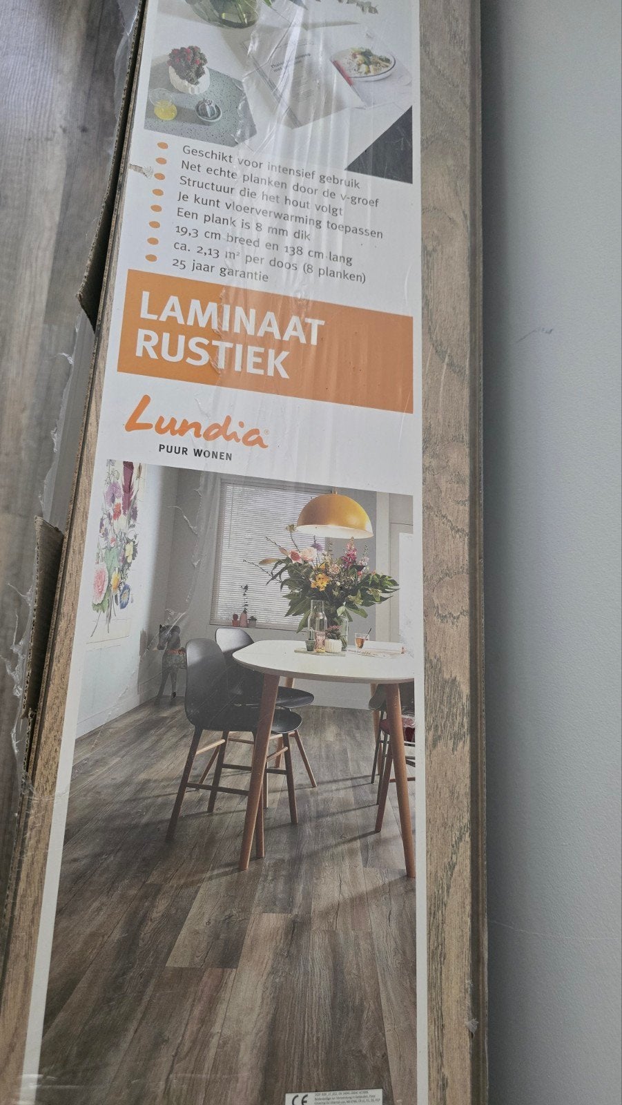 Nieuwe Lundia Laminaat Rustiek - 5 Pakken, Huis en Inrichting, Stoffering | Vloerbedekking, Rustiek, Grijs, Nieuw, Ophalen of Verzenden