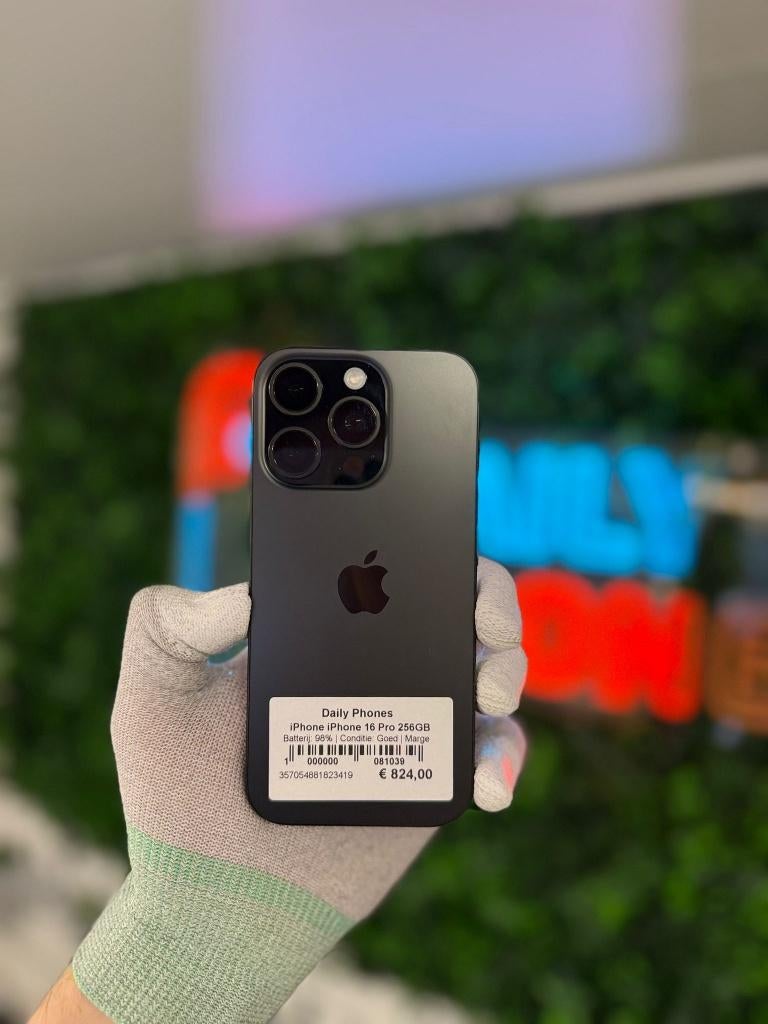 iPhone 16 Pro 256GB | Zwart, Ophalen of Verzenden, Nieuw