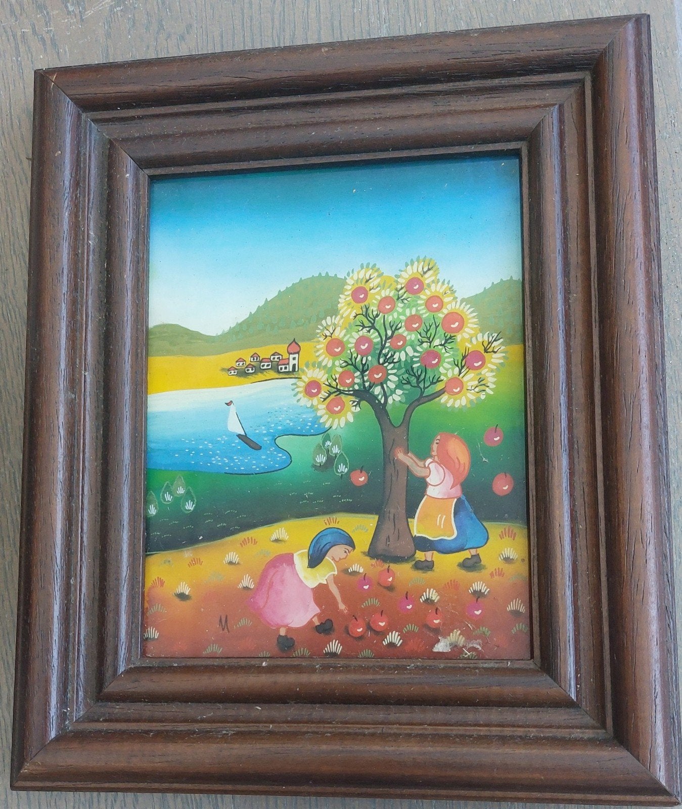 Schilderij: Kinderen plukken appels, Ophalen