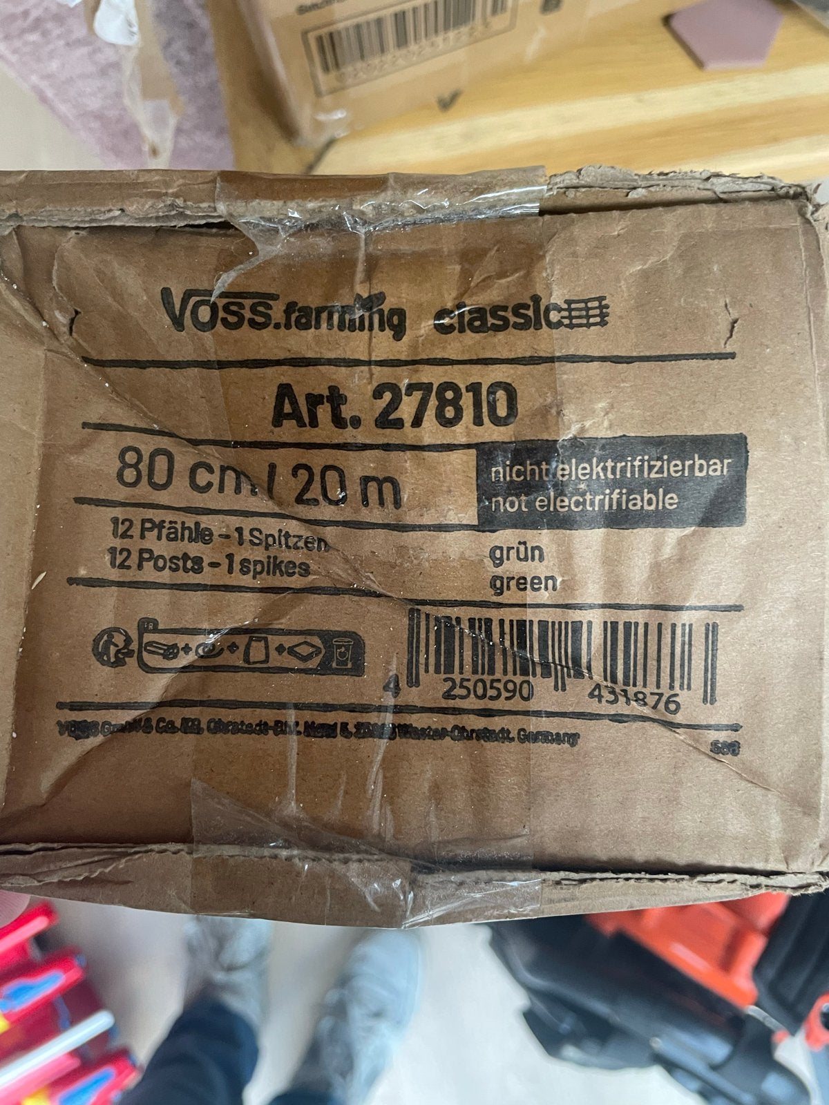 Afzetnet 80 cm hoog, 20 meter lang - Groen, Ophalen, Nieuw, Kunststof, Overige typen