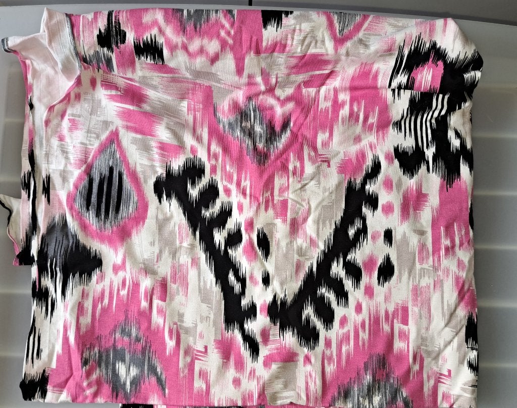 Mooie lap tricot stof met print - 150 x 160cm - nieuw, Overige materialen, 120 cm of meer, Nieuw, 30 tot 200 cm