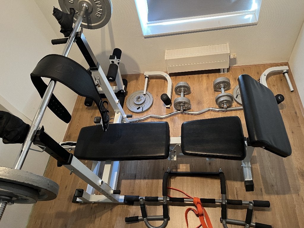 Buitenkans: complete Gorilla Sports homegym + extra’s, Ophalen, Zo goed als nieuw, Krachtstation
