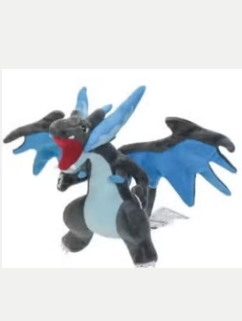 Pokemon pluche knuffel Mega Charizard blauw (23cm)