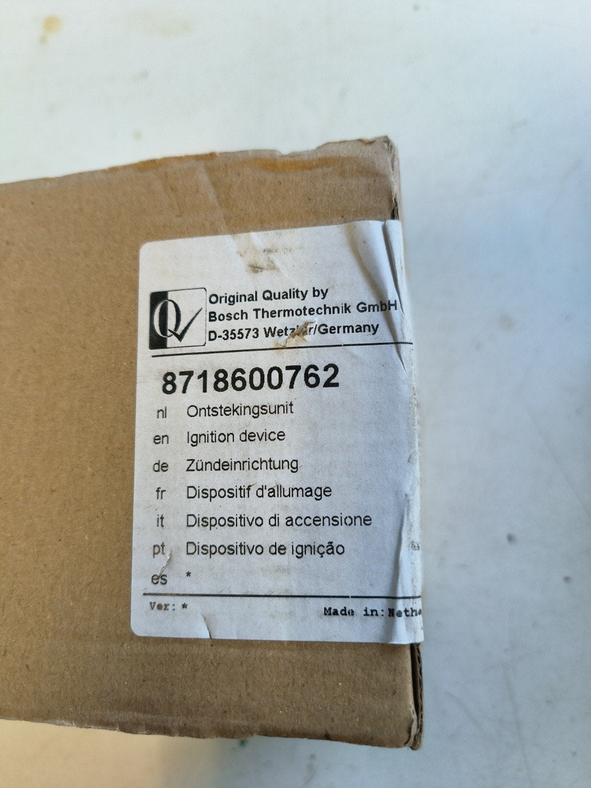 Bosch Thermotechnik Ontstekingsunit 8718600762, Ophalen of Verzenden, Nieuw
