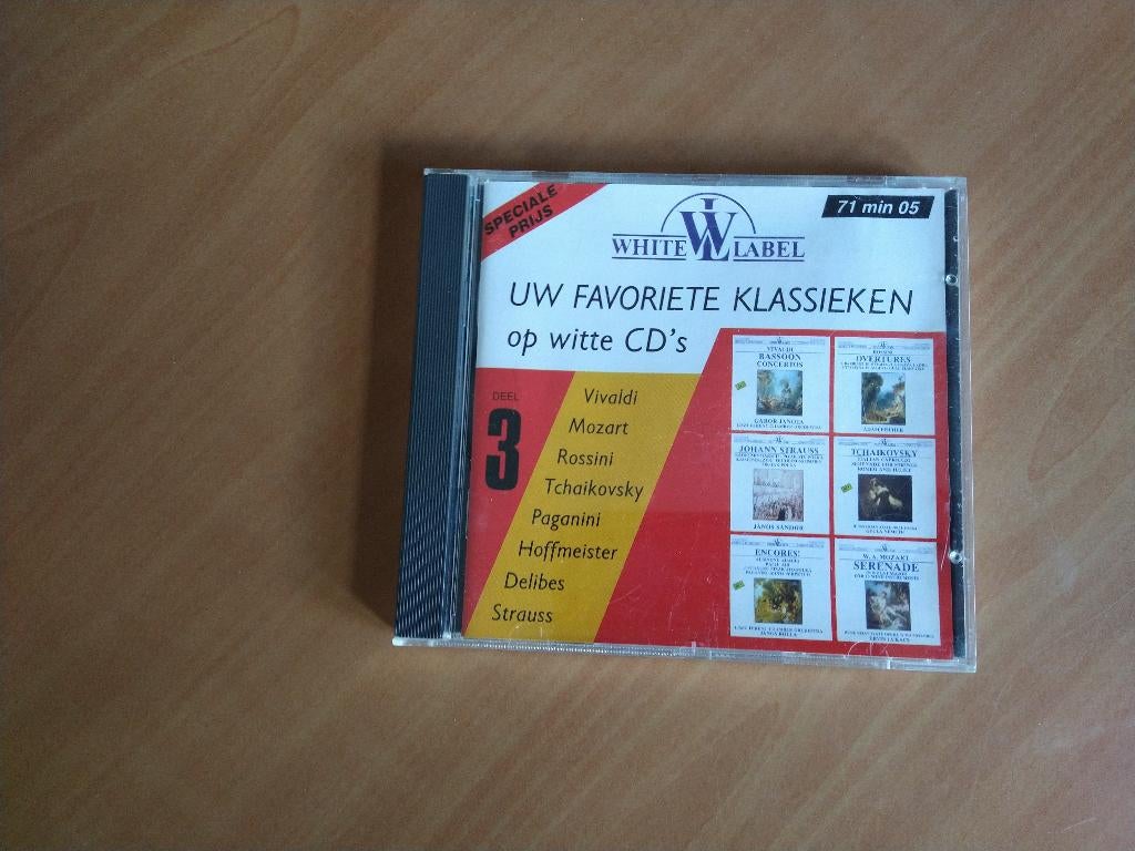 CD Uw favoriete klassieken op witte CD's. Deel 3, Ophalen of Verzenden, Classicisme, Zo goed als nieuw, Overige typen