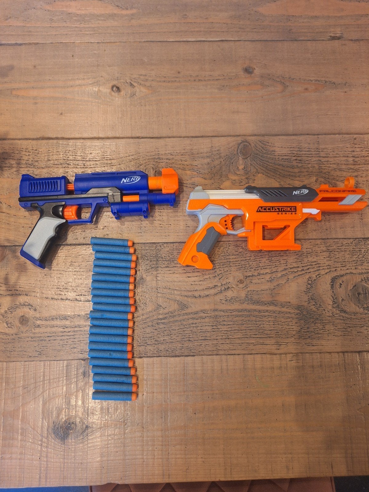 Nerf Falconfire Accustrike en Nerf N-Strike Elite, Ophalen of Verzenden, Gebruikt, Jongen of Meisje