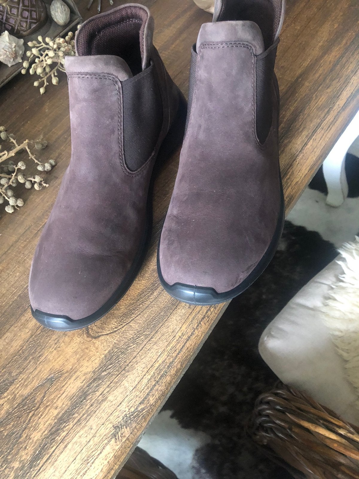 Ecco schoenen maat 40, Ophalen of Verzenden, Zo goed als nieuw, Bruin, Sneakers of Gympen