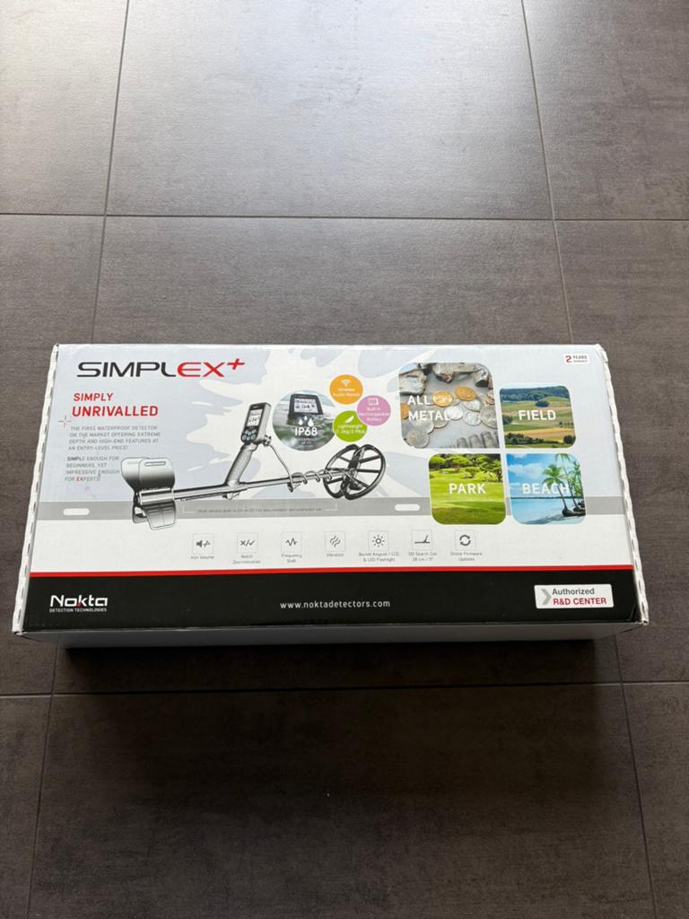 Nokta Simplex + inclusief pin pointer, Hobby en Vrije tijd, Metaaldetectors, Zo goed als nieuw, Overige merken, Ophalen of Verzenden