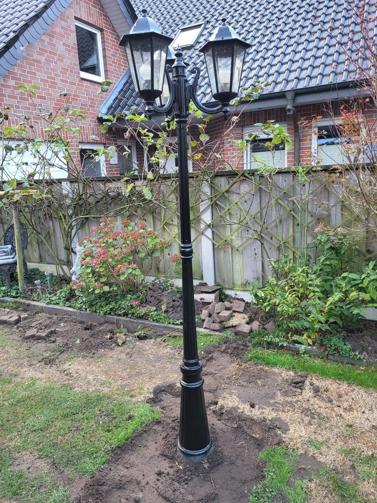 tuin lantaarn, Tuin en Terras, Ophalen, Gebruikt, Netvoeding, Staande lamp