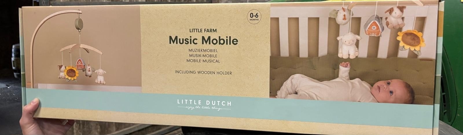 Little Dutch muziekmobiel box boerderij dieren, Ophalen, Zo goed als nieuw