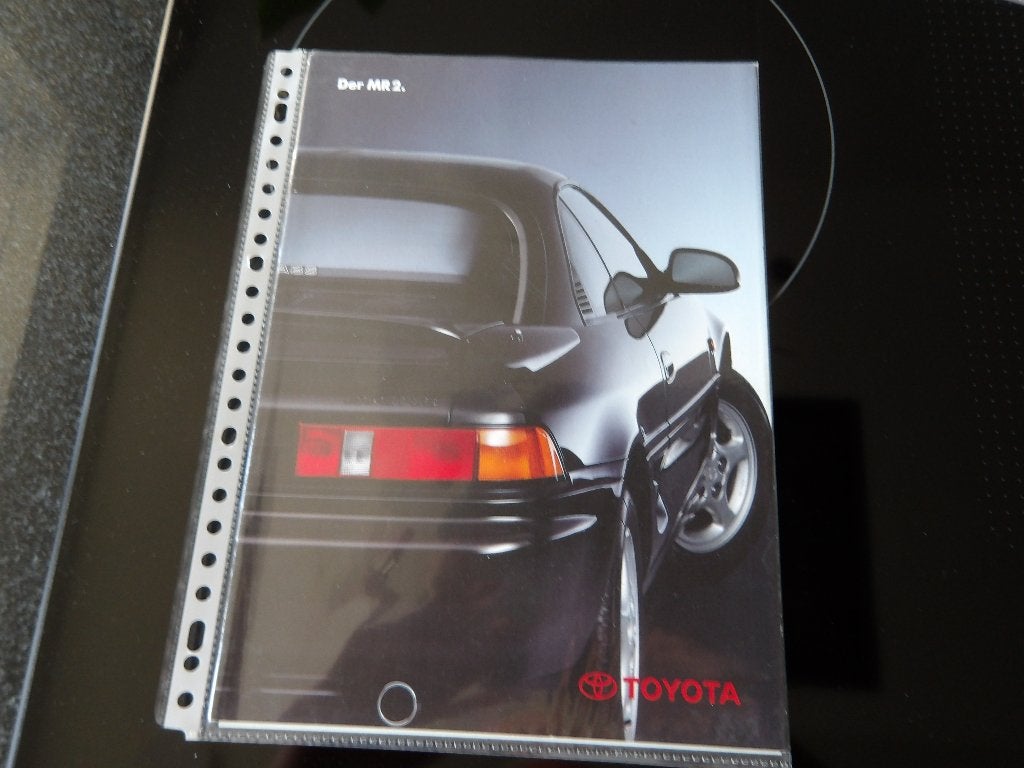 Toyota MR2 brochure (Duits) - Zeldzaam verzamelobject, Toyota, Ophalen of Verzenden, Zo goed als nieuw, Toyota