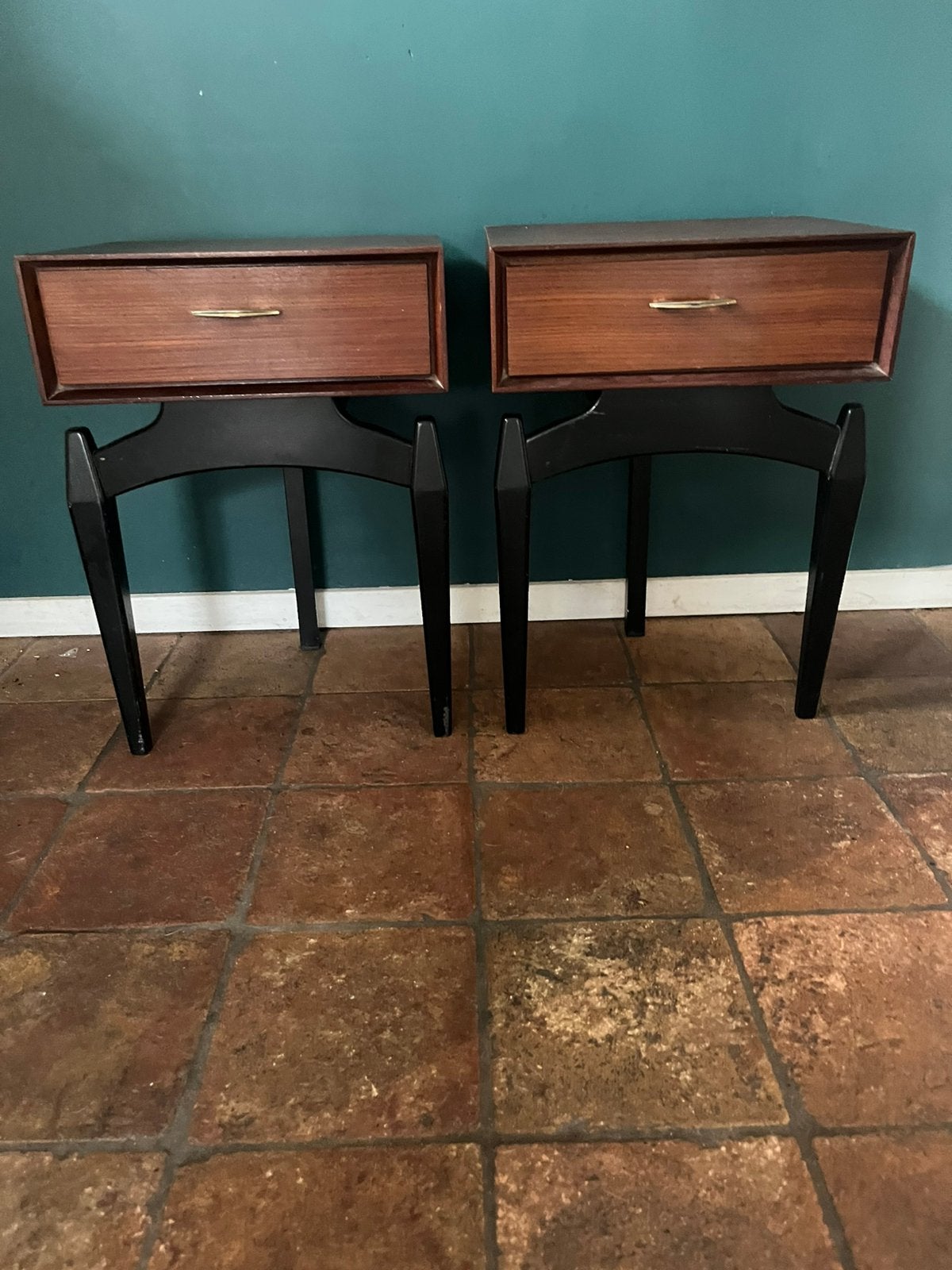 2 Retro kastjes teak jaren 60 vintage midcentury samen €295, Ophalen of Verzenden, Huis en Inrichting
